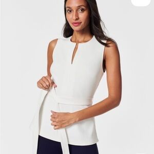 SPANX Ivory Sleeveless Blouse